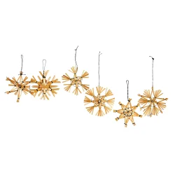 Outlet Depot Anhänger Strohsterne Ca. 6Cm 12Er Set