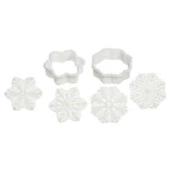 Store Depot Ausstechform-Set Snowflake Mit Pragung