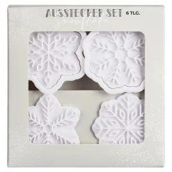 Store Depot Ausstechform-Set Snowflake Mit Pragung