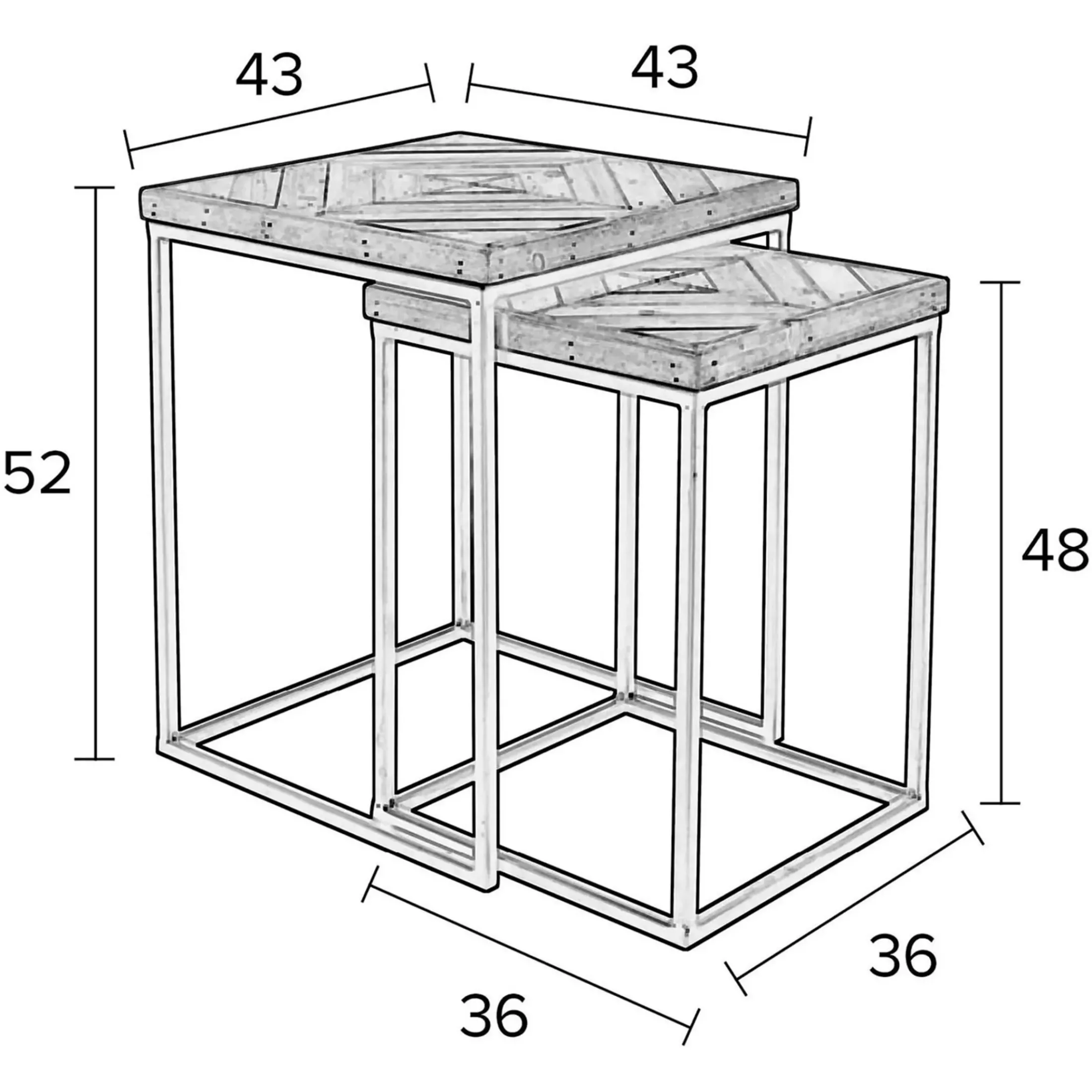 Depot Beistelltische & Couchtische>Beistelltisch-Set Joy