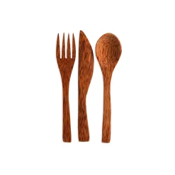Depot Partydeko>Besteck-Set Kokosnuss