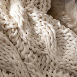 Store Depot Decke Knitted Braid Ca. 130X150Cm