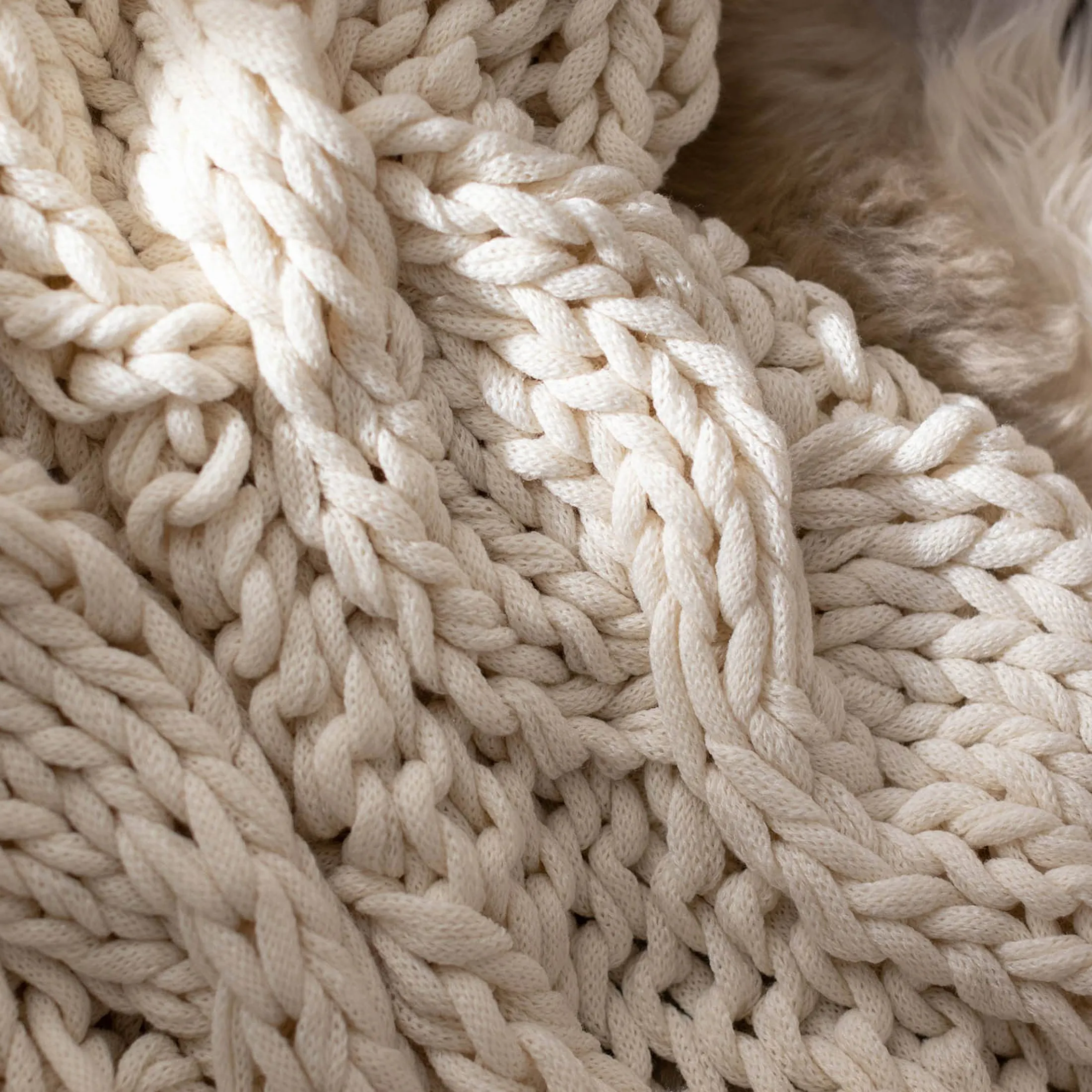 Store Depot Decke Knitted Braid Ca. 130X150Cm
