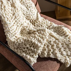 Store Depot Decke Knitted Braid Ca. 130X150Cm