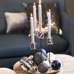 Best Depot Deko-Adventskranz-Set Winter Foliage