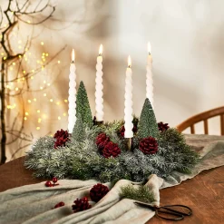 Store Depot Deko-Set Adventskranz Christmas Frosty