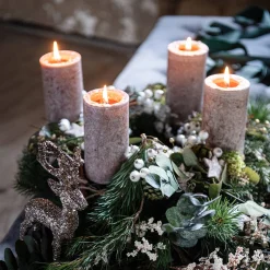 Store Depot Deko-Set Adventskranz Christmas Frosty