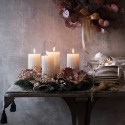 Store Depot Deko-Set Adventskranz Christmas Frosty