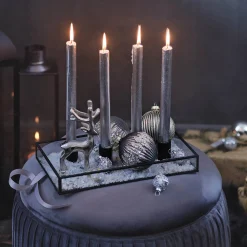 Sale Depot Deko-Set Weihnachts-Kerzenhalter Glam