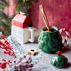 Best Depot Deko-Set Weihnachts-Kerzenhalter Rille