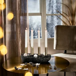 Clearance Depot Deko-Set Weihnachts-Kerzenhalter Golden Glam