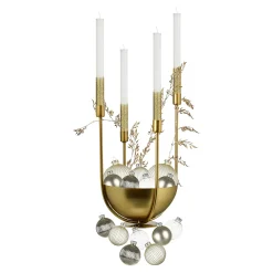 Clearance Depot Deko-Set Weihnachts-Kerzenhalter Golden Glam