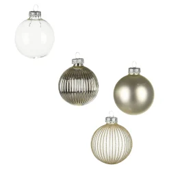 Clearance Depot Deko-Set Weihnachts-Kerzenhalter Golden Glam