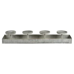 Cheap Depot Deko-Tablett Zinc Mit 4 Tullen