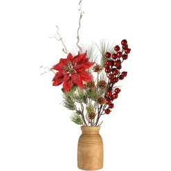 Depot Vasen>Deko-Vase Classic Christmas Mit Kunstblumen