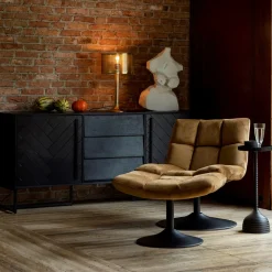 Depot Sessel>Dutchbone Samt-Loungesessel Bar, Drehbar