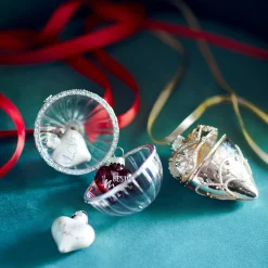 Discount Depot Glas-Baumschmuck Herz Familie