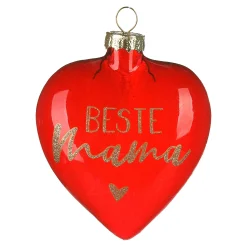 Store Depot Glas-Baumschmuck Herz Mama