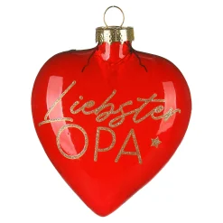 Store Depot Glas-Baumschmuck Herz Opa