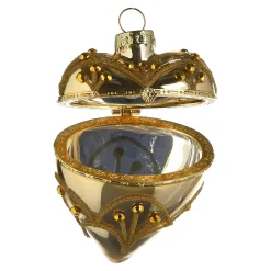 Best Depot Glas-Baumschmuck Medaillon Herz