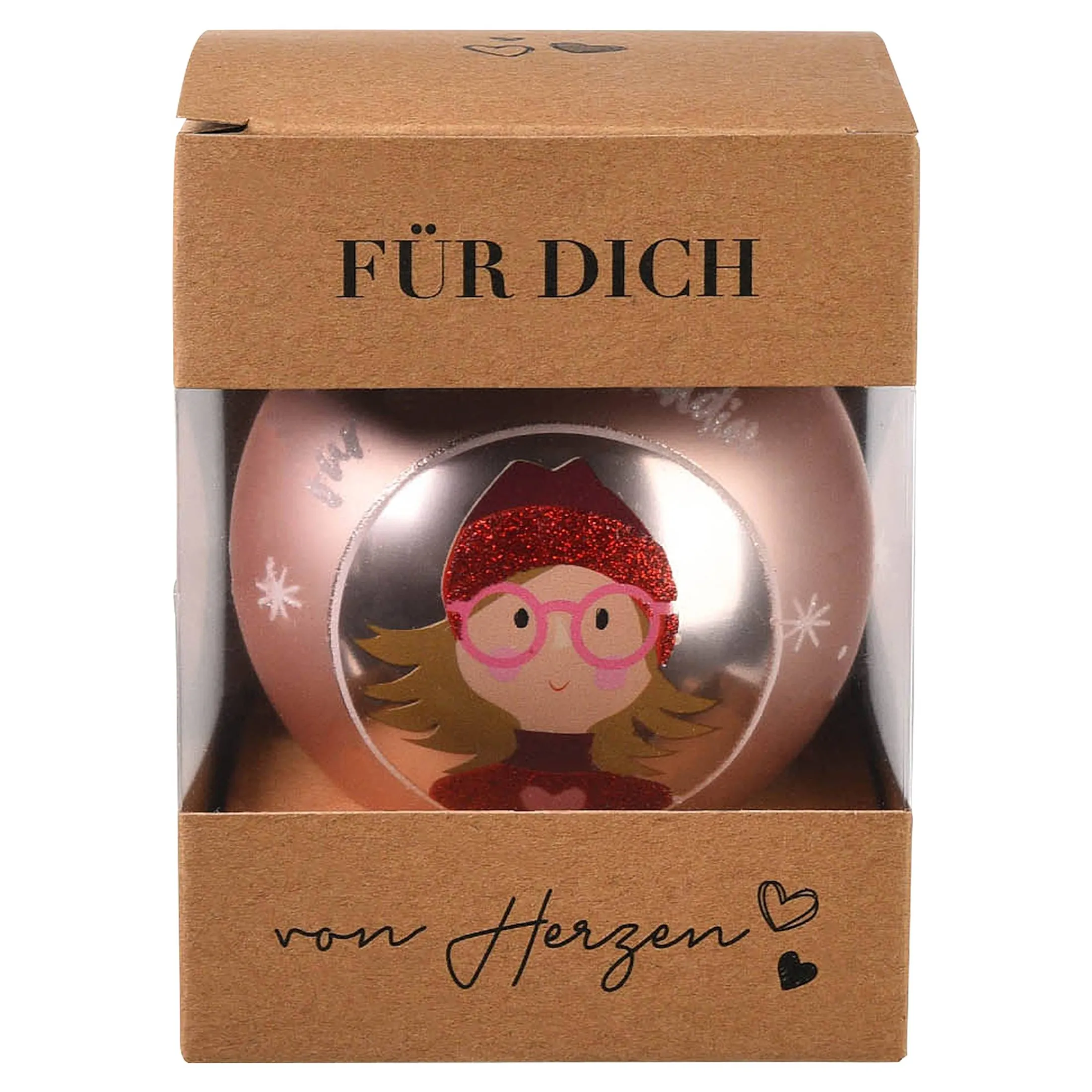 Store Depot Glas-Weihnachtskugel schi Freundin