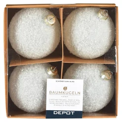 Outlet Depot Glas-Weihnachtskugel Glam