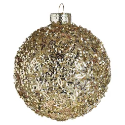 Outlet Depot Glas-Weihnachtskugel Glittergranulat