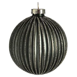 Cheap Depot Glas-Weihnachtskugel Glitterstripe