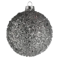 Clearance Depot Glas-Weihnachtskugel Glittergranulat