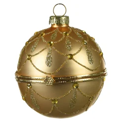 Hot Depot Glas-Weihnachtskugel Medaillon