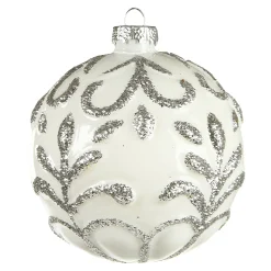 Outlet Depot Glas-Weihnachtskugel Relief