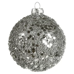 Best Depot Glas-Weihnachtskugel Roundgranulat