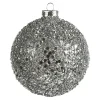 Outlet Depot Glas-Weihnachtskugel Roundgranulat
