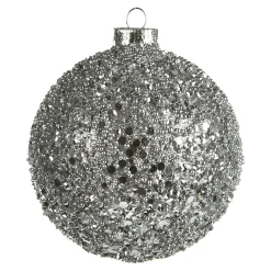 Outlet Depot Glas-Weihnachtskugel Roundgranulat