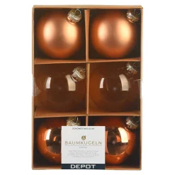 Hot Depot Glas-Weihnachtskugel-Set