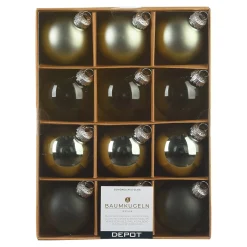 Store Depot Glas-Weihnachtskugel-Set