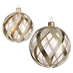 New Depot Glas-Weihnachtskugel-Set Doublecheck