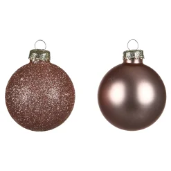Clearance Depot Glas-Weihnachtskugel-Set Glam Mix