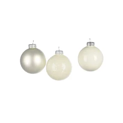 Outlet Depot Glas-Weihnachtskugel-Set Glimmermix
