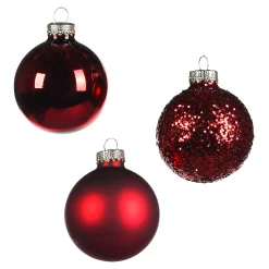 Cheap Depot Glas-Weihnachtskugel-Set Glimmermix