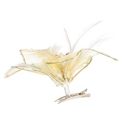 Store Depot Glitzer-Deko-Blume Organza Auf Clip