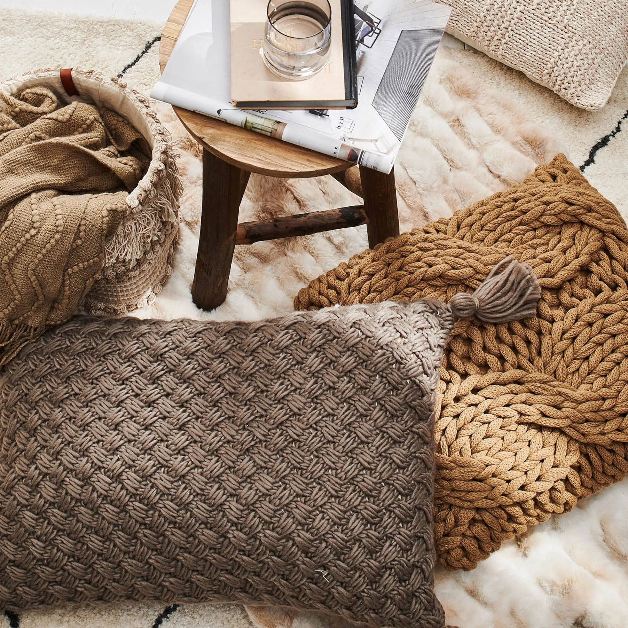 Online Depot Kissenhulle Square Knit