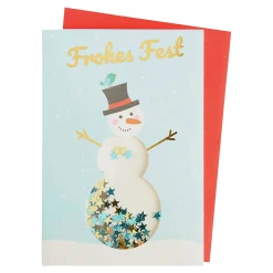 Online Depot Klappkarte Schneemann