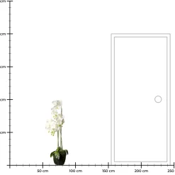 Depot Kunstpflanzen>Kunstblume Orchidee Phalaenopsis In Erde