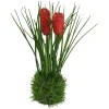 Depot Kunstpflanzen>Kunstblume Tulpe Im Grasball