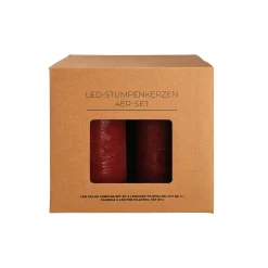 Fashion Depot Led-Stumpenkerzen-Set