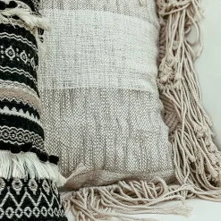 Depot Kissen>Makramee-Kissenhulle Stripe