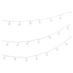 Cheap Depot Outdoor-Lichterkette Mini-Schneeballe, 3-Reihig