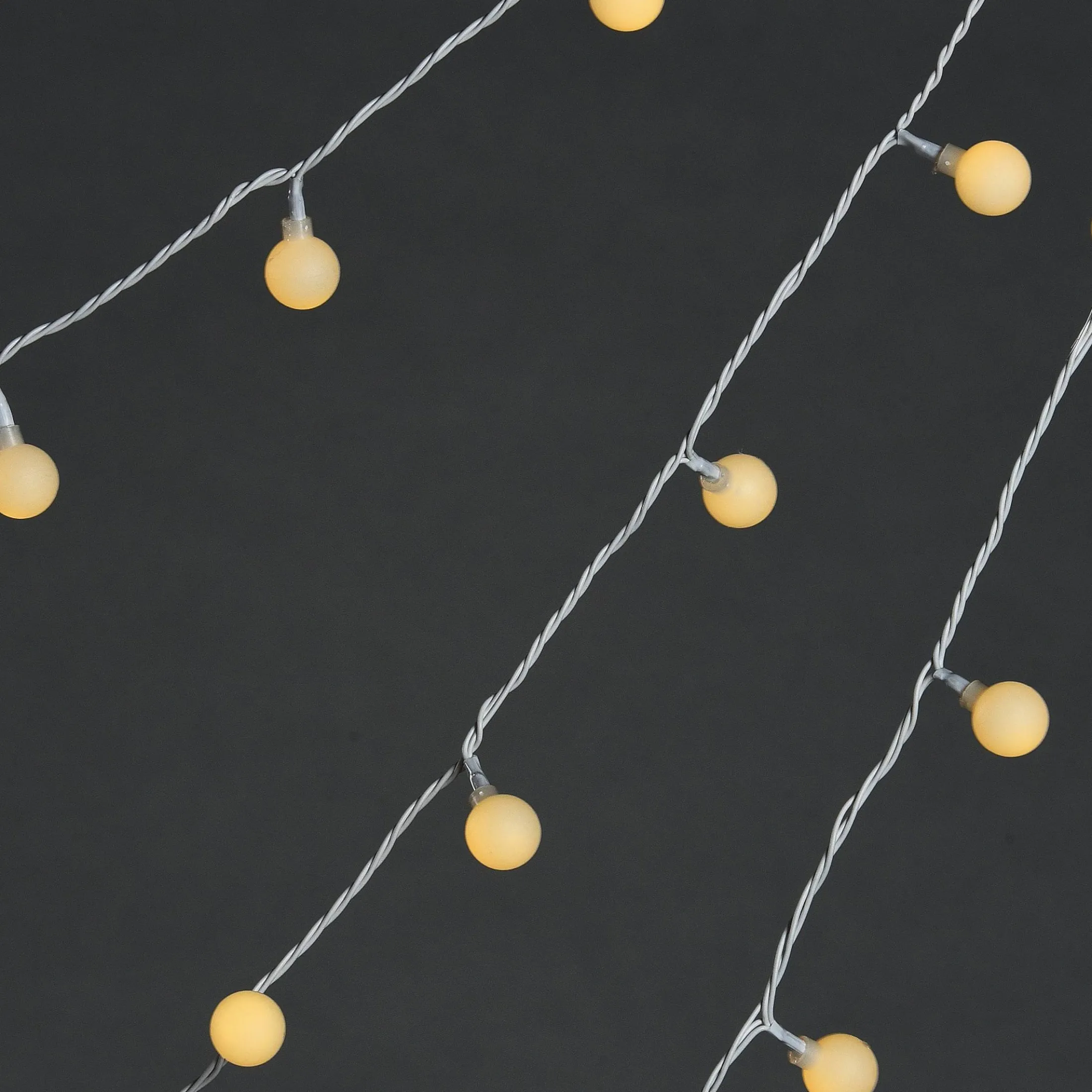 Cheap Depot Outdoor-Lichterkette Mini-Schneeballe, 3-Reihig