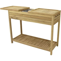 Depot Garten- & Balkonmöbel>Outdoor-Tisch Toni Aus Teakholz Mit Edelstahlschussel